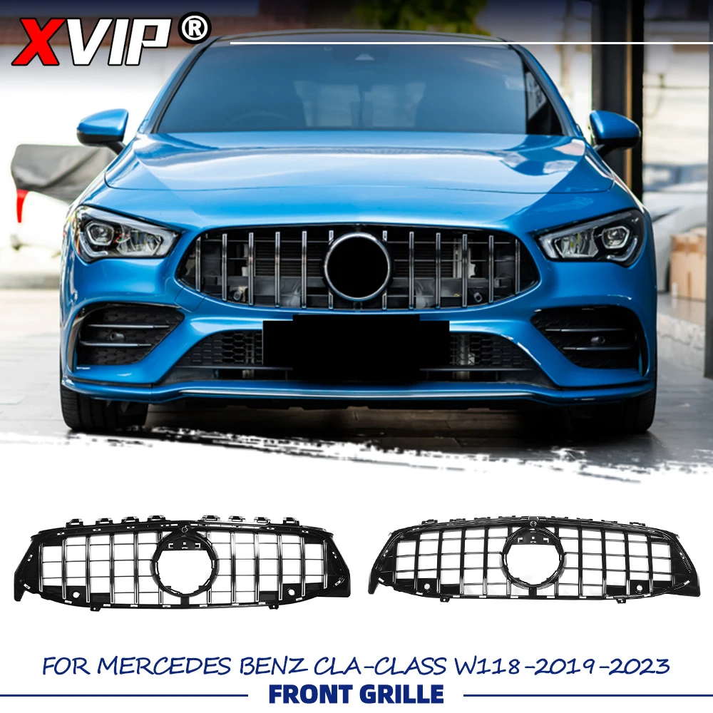 XVIP Black GTR Style Racing Grille Bumper Grille Silver Upper Grill For Mercedes Benz CLA-Class W118 2019-23 CLA200 CLA250 CLA35
XVIP Black GTR Style Racing Grille Bumper Grille Silver Upper Grill For Mercedes Benz CLA-Class W118 2019-23 CLA200 CLA250 CLA35
