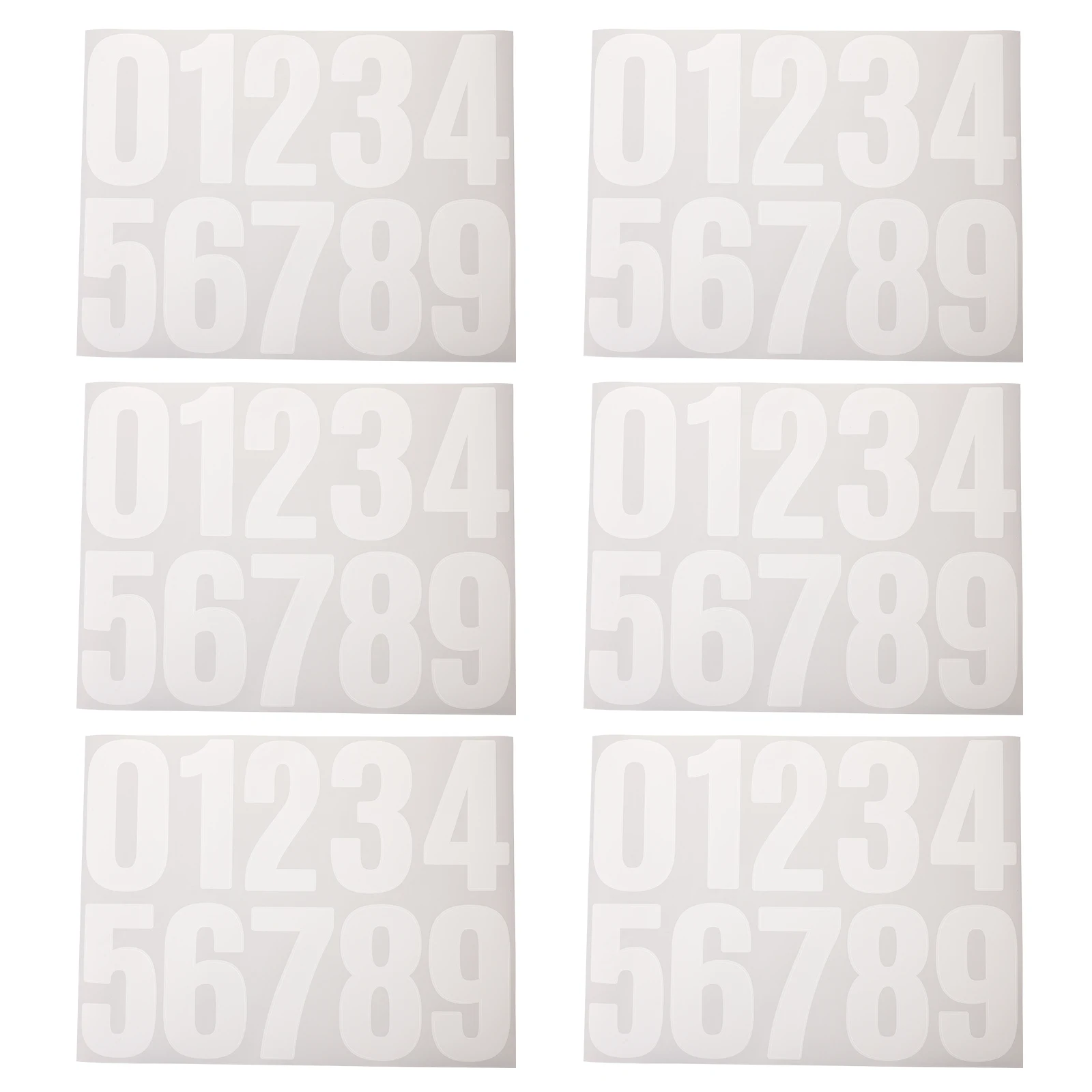 6pcs 6 Sheets 4 Inch Number Stickers Trash Can Mailbox Self Adhesive Waterproof Outdoor Decor Numbers Folder Labels
6pcs 6 Sheets 4 Inch Number Stickers Trash Can Mailbox Self Adhesive Waterproof Outdoor Decor Numbers Folder Labels