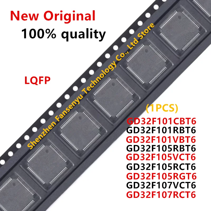 (1piece)New GD32F101CBT6 GD32F101RBT6 GD32F101VBT6 GD32F105VCT6 GD32F105RBT6 GD32F105RCT6 GD32F105RGT6 GD32F107VCT6 GD32F107RCT6
(1piece)New GD32F101CBT6 GD32F101RBT6 GD32F101VBT6 GD32F105VCT6 GD32F105RBT6 GD32F105RCT6 GD32F105RGT6 GD32F107VCT6 GD32F107RCT6