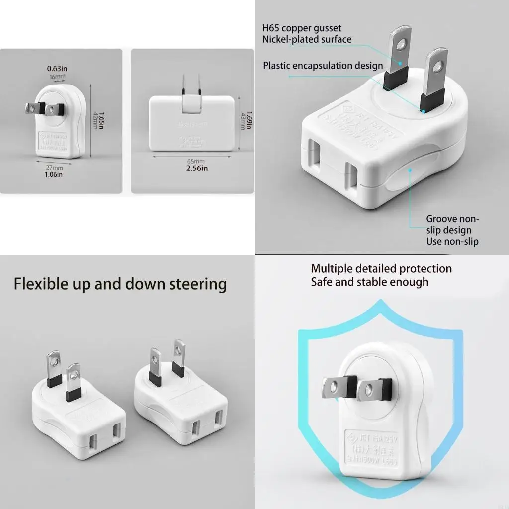 193A Plug Male to Female Socket 2 Outlets Plug Extender, Wall Plug Adapter
193A Plug Male to Female Socket 2 Outlets Plug Extender, Wall Plug Adapter