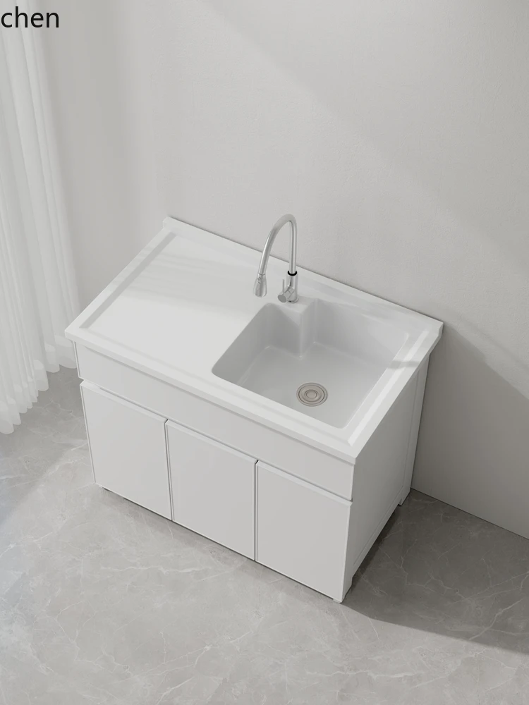 QZT Balcony Small Apartment Laundry Cabinet Floor-standing Large Sink Laundry Sink Waterproof Bathroom Cabinet
QZT Balcony Small Apartment Laundry Cabinet Floor-standing Large Sink Laundry Sink Waterproof Bathroom Cabinet