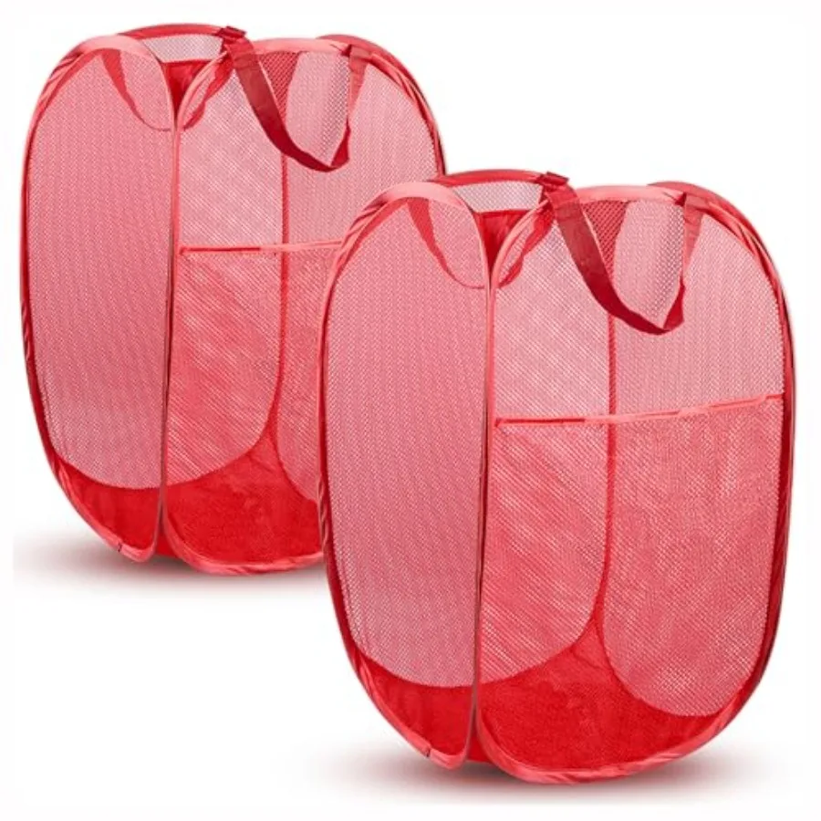 Pop Up Laundry Hamper, 70L Collapsible Mesh Laundry Basket with Side Pocket, Foldable Dirty Clothes Hamper with Sturdy Reinforc
Pop Up Laundry Hamper, 70L Collapsible Mesh Laundry Basket with Side Pocket, Foldable Dirty Clothes Hamper with Sturdy Reinforc