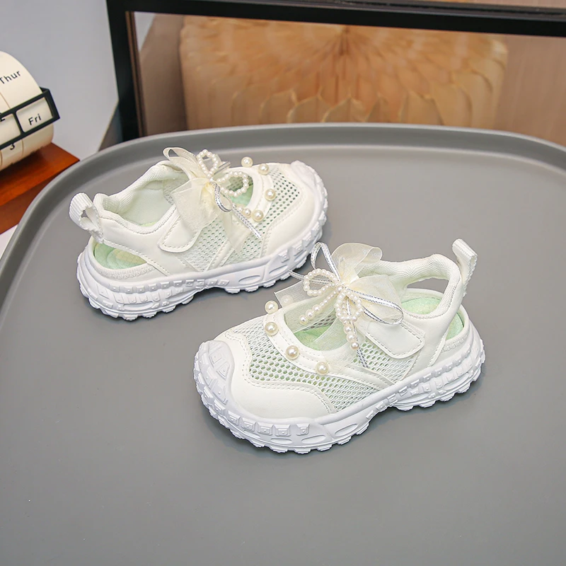 Girls Pearl Mesh Sneakers Fashion Chunky Sole Casual Shoes Sweet Bowknot Decoration Breathable Footwear 4-6 Years
Girls Pearl Mesh Sneakers Fashion Chunky Sole Casual Shoes Sweet Bowknot Decoration Breathable Footwear 4-6 Years