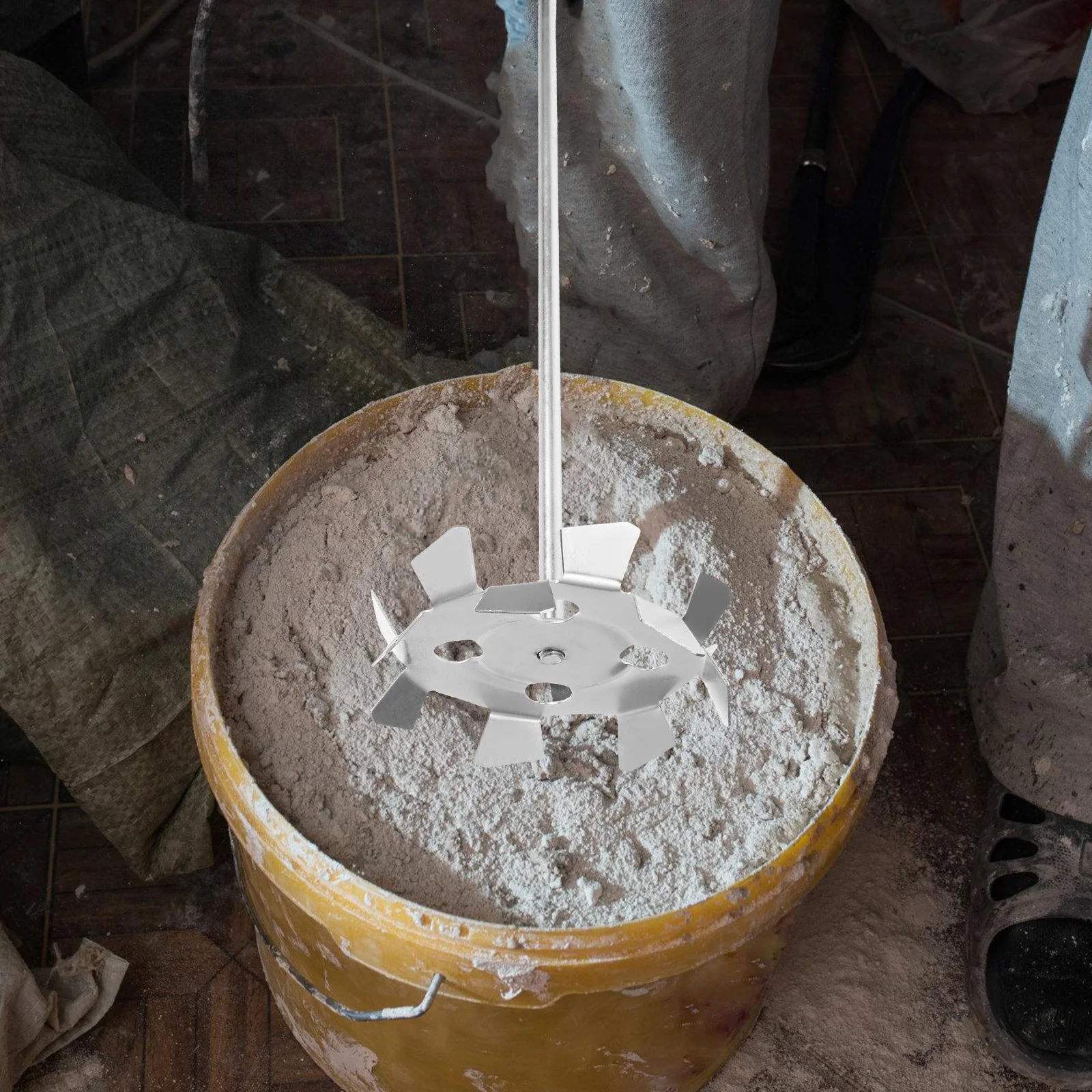 Impeller Type Ash Head Paint Mixer Attachments Mud Epoxy Drill Power Galvanized Iron Paddle Concrete Mixing Tools Stirring Rods
Impeller Type Ash Head Paint Mixer Attachments Mud Epoxy Drill Power Galvanized Iron Paddle Concrete Mixing Tools Stirring Rods