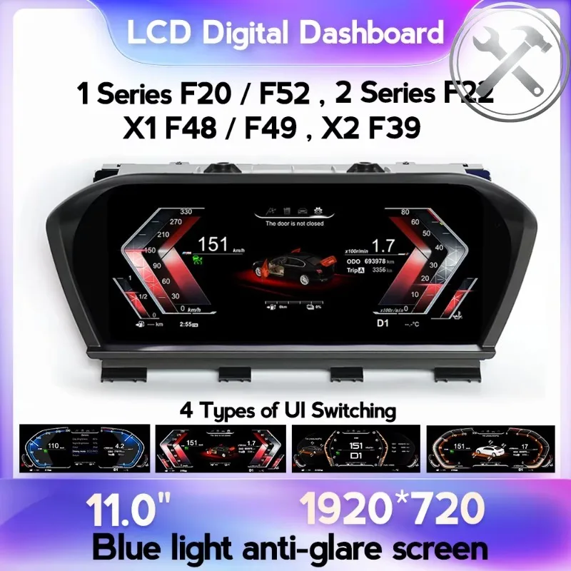 MEKEDE 11 INCH LINUX System Wireless Car‑play HD LCD Dashboard Speedometer Digital Cluster Auto Parts for F20 F52 F22 X1 F48 F
MEKEDE 11 INCH LINUX System Wireless Car‑play HD LCD Dashboard Speedometer Digital Cluster Auto Parts for F20 F52 F22 X1 F48 F