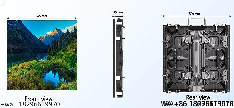 VCE Series LED Cabinet 500x500mm P4.81 Rental Stage Display Panel
VCE Series LED Cabinet 500x500mm P4.81 Rental Stage Display Panel