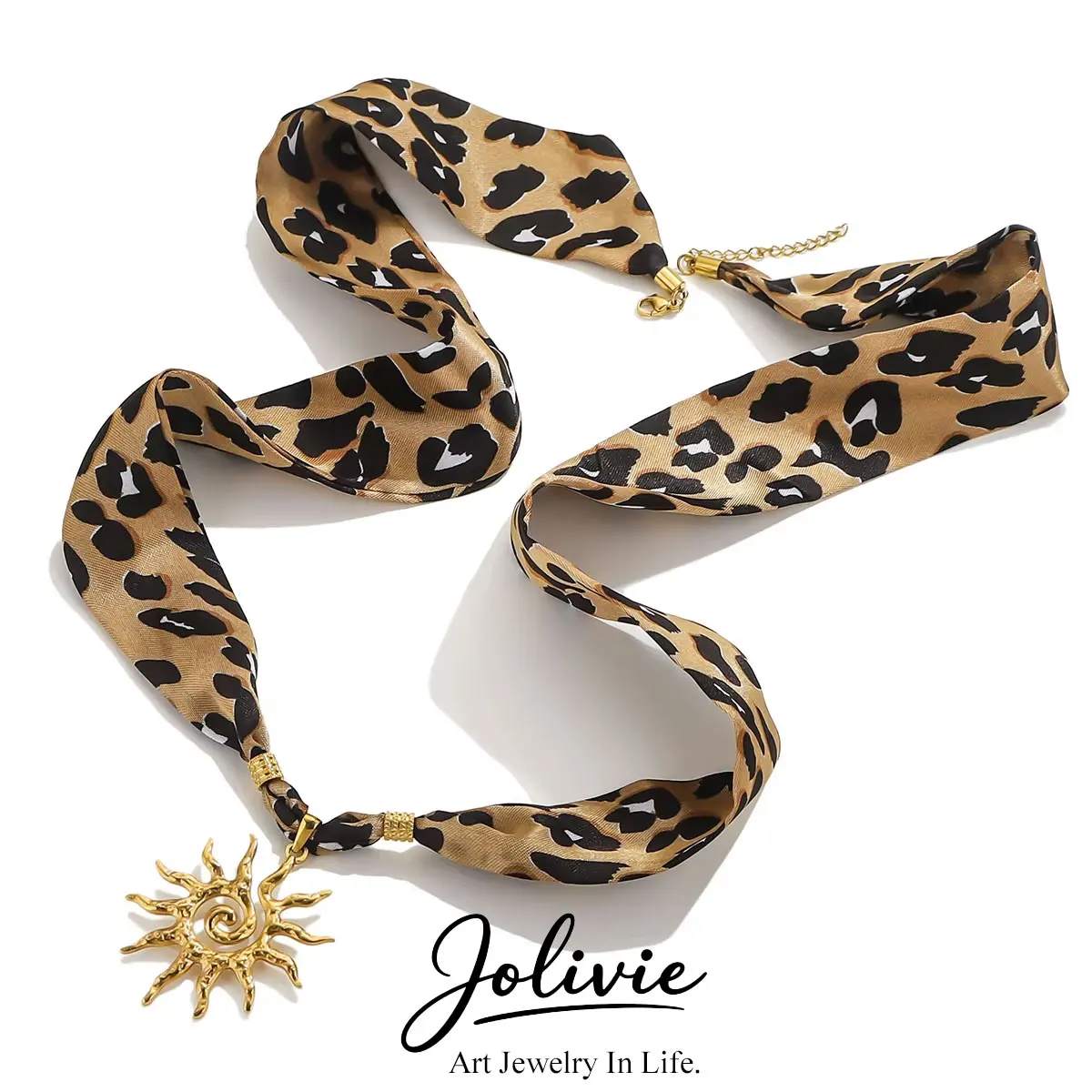 Jolivie Spiral Sun Pendant Necklace For Women Leopard Print Ribbon Choker Vintage New Trend Neck Chain Jewelry Y2K Accessories
Jolivie Spiral Sun Pendant Necklace For Women Leopard Print Ribbon Choker Vintage New Trend Neck Chain Jewelry Y2K Accessories