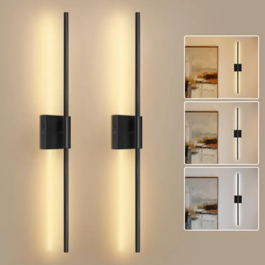 Battery Operated Wall Sconces Set of Two - Wireless Rechargeable Wall Light with Remote - LED Wall Lamp Dimmable Modern Home De
Battery Operated Wall Sconces Set of Two - Wireless Rechargeable Wall Light with Remote - LED Wall Lamp Dimmable Modern Home De