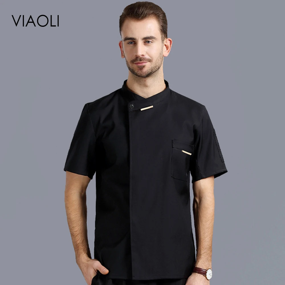 Breathable Chef Uniform Short-sleeved Cooking Clothes for Men and Women Hotel Restaurant Workwear Canteen Kitchen T-shirt Jacket
Breathable Chef Uniform Short-sleeved Cooking Clothes for Men and Women Hotel Restaurant Workwear Canteen Kitchen T-shirt Jacket