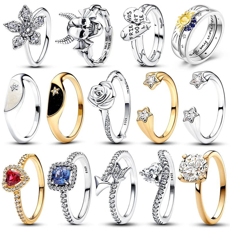 925 Sterling Silver Sun Moon and Star Combination Rings Hot Demon King Man-Eating Flower Ring Women Luxury DIY Jewelry Making
925 Sterling Silver Sun Moon and Star Combination Rings Hot Demon King Man-Eating Flower Ring Women Luxury DIY Jewelry Making