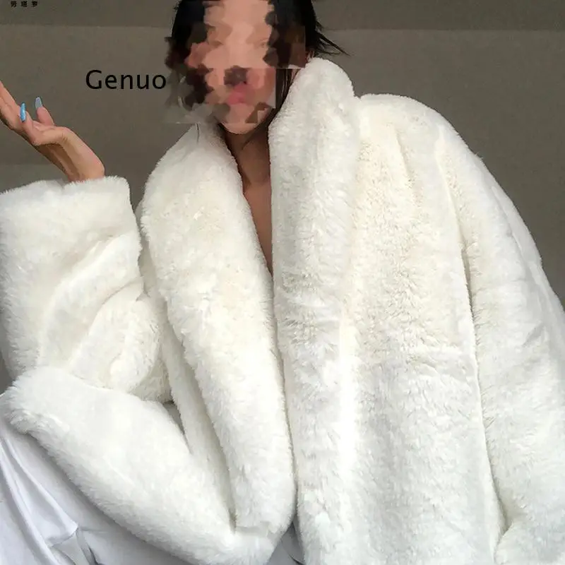 White Fur Jacket Winter Oversized Thick Warm White Fluffy Faux Fur Coat Women Loose Casual Stylish Korean Fashion Streetwear
White Fur Jacket Winter Oversized Thick Warm White Fluffy Faux Fur Coat Women Loose Casual Stylish Korean Fashion Streetwear