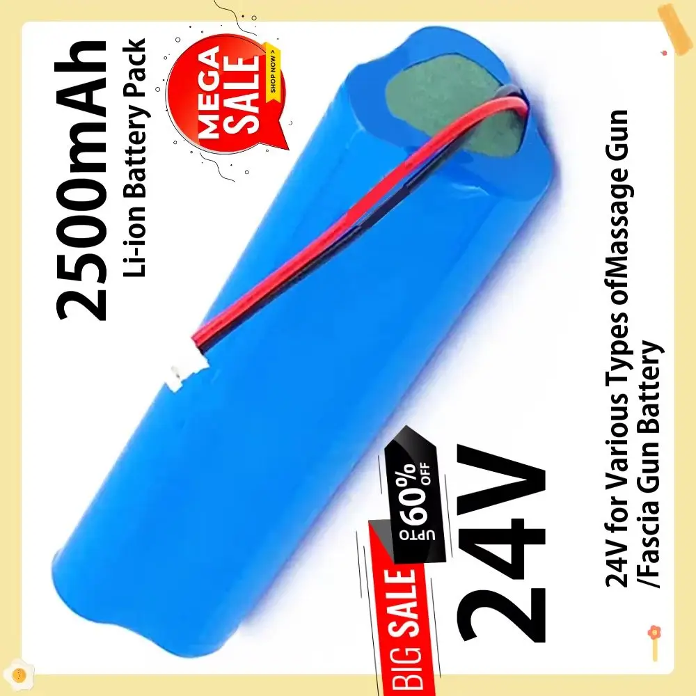 100% New 24V 2500mAh Li-ion Rechargeable Battery Pack for Phoenix A1 Massage Gun,Fascia Gun 
100% New 24V 2500mAh Li-ion Rechargeable Battery Pack for Phoenix A1 Massage Gun,Fascia Gun