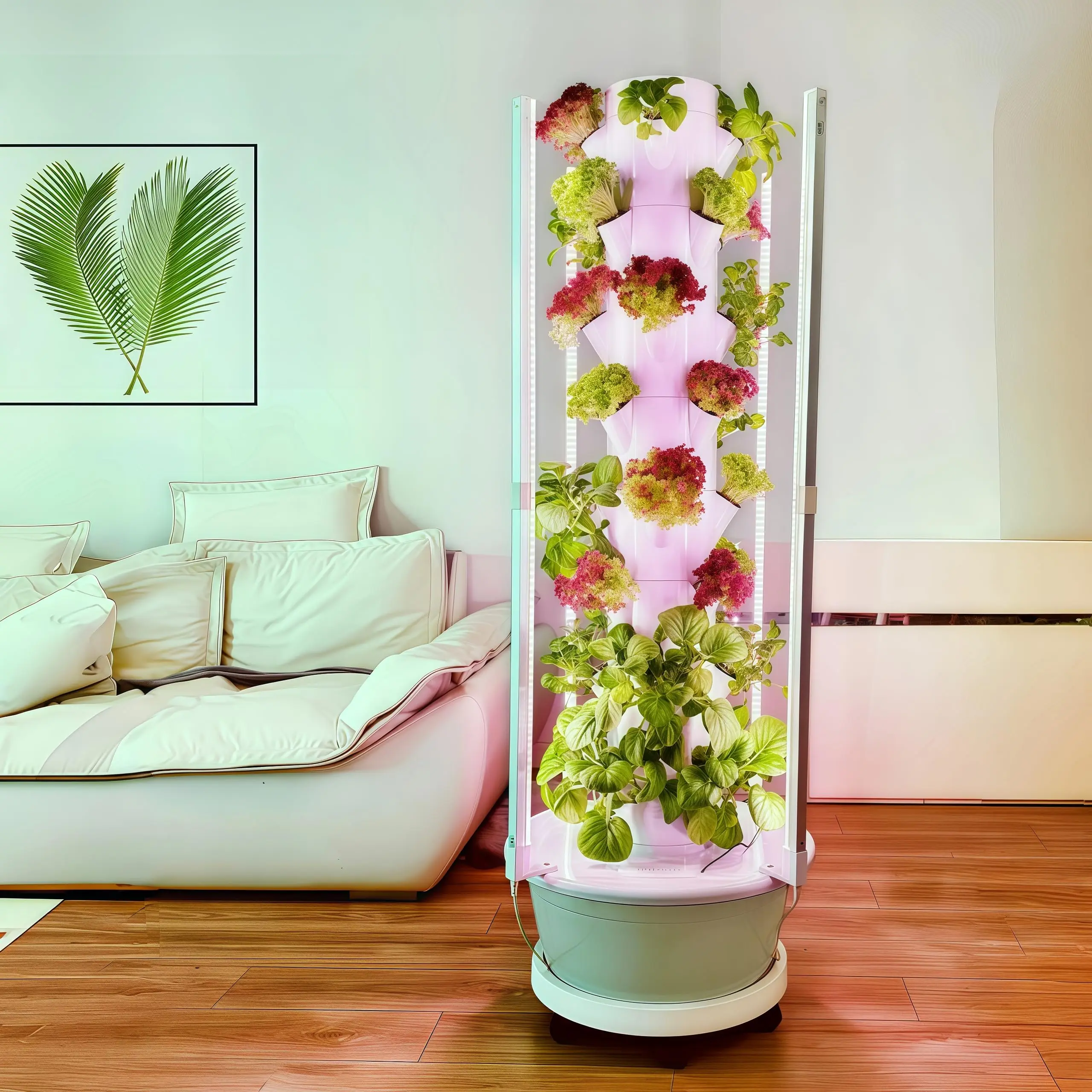8-Tier Vertical Hydroponic Garden Tower With LED Lighting, 32 Pods, 8-Gallon Capacity, Indoor System For Vegetables, Herbs,
8-Tier Vertical Hydroponic Garden Tower With LED Lighting, 32 Pods, 8-Gallon Capacity, Indoor System For Vegetables, Herbs,