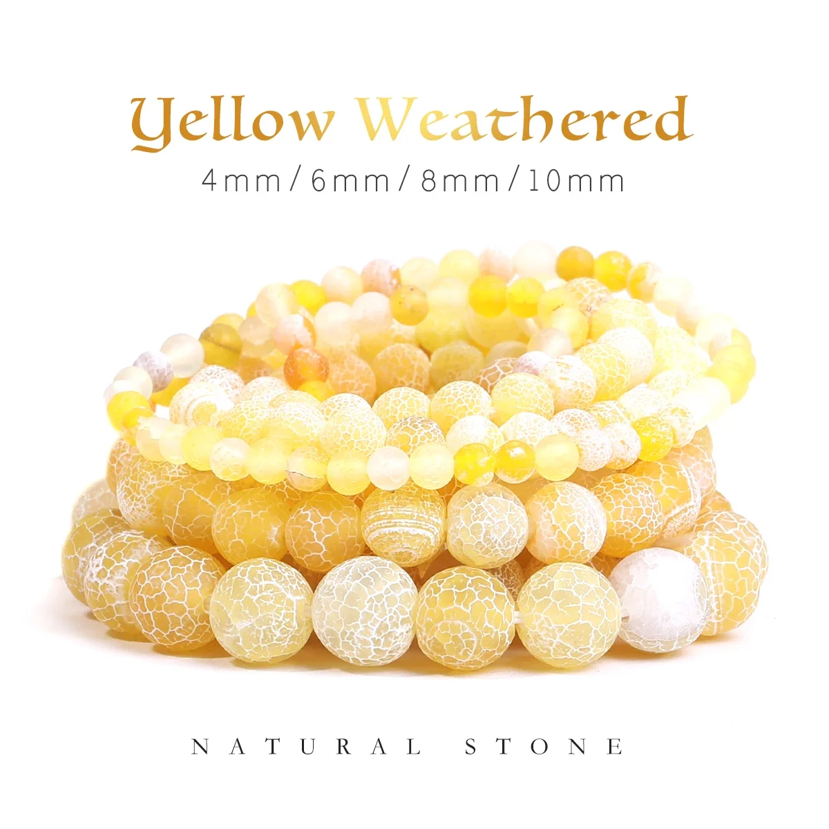 SHIJIWLS Yellow weathered agate Beads Cracked Veins Agates For Jewelry Making DIY Necklace Bracelet Earring 4/6/8/10mm
SHIJIWLS Yellow weathered agate Beads Cracked Veins Agates For Jewelry Making DIY Necklace Bracelet Earring 4/6/8/10mm