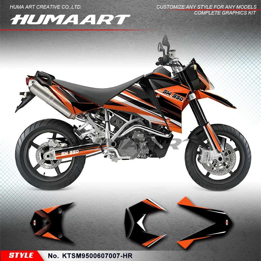 HUMAART Graphics Decal Kit Sticker for KTM 950 Supermoto 950 SM 2006 2007, Accessories, KTSM9500607007-HR
HUMAART Graphics Decal Kit Sticker for KTM 950 Supermoto 950 SM 2006 2007, Accessories, KTSM9500607007-HR