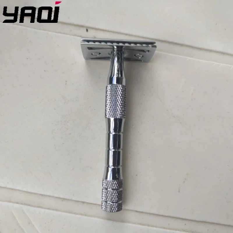 Yaqi хромированная безопасная бритва для влажного бритья с двойной кромкой в подарок, общая длина 97 мм и весом 92 г обеспечивает удобное бритье
Yaqi хромированная безопасная бритва для влажного бритья с двойной кромкой в подарок, общая длина 97 мм и весом 92 г обеспечивает удобное бритье