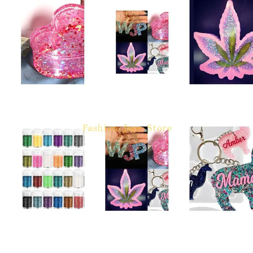 N5KA Various Craft Glitter Powder Suitable for Resin Crafts Body Face and Nails
N5KA Various Craft Glitter Powder Suitable for Resin Crafts Body Face and Nails
