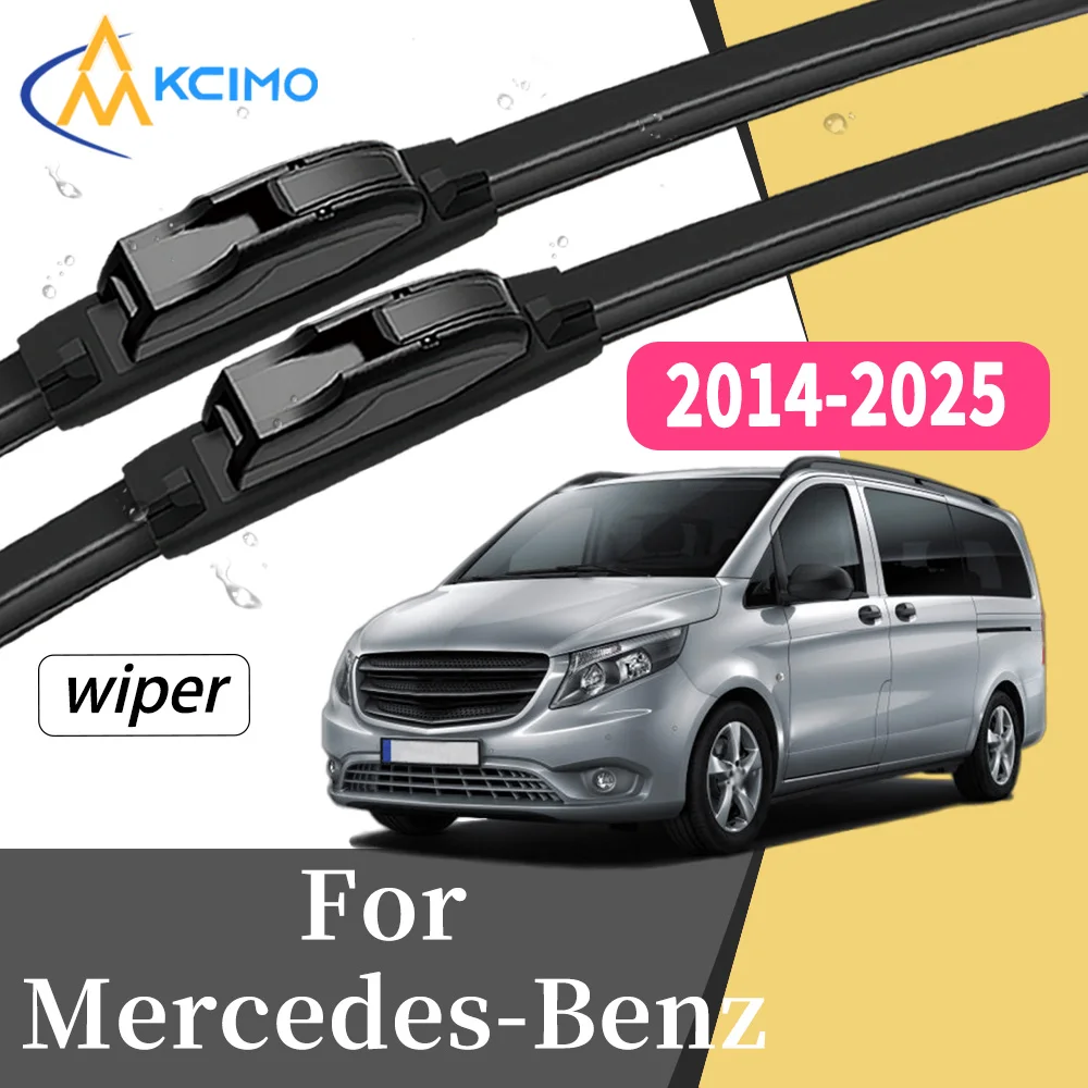 Streak-Free Wiping 2Pcs Front Windscreen Wiper Blades For Mercedes-Benz Vito W447 2014-2025 Windshield Car Exterior Accessory
Streak-Free Wiping 2Pcs Front Windscreen Wiper Blades For Mercedes-Benz Vito W447 2014-2025 Windshield Car Exterior Accessory