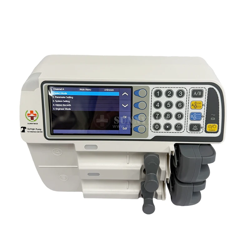 SY-G115_Vet 5 Inch Lcd Portable Syringe Infusion Pump Automatic Single-channel Veterinary Syringe Pump for Clinic
SY-G115_Vet 5 Inch Lcd Portable Syringe Infusion Pump Automatic Single-channel Veterinary Syringe Pump for Clinic