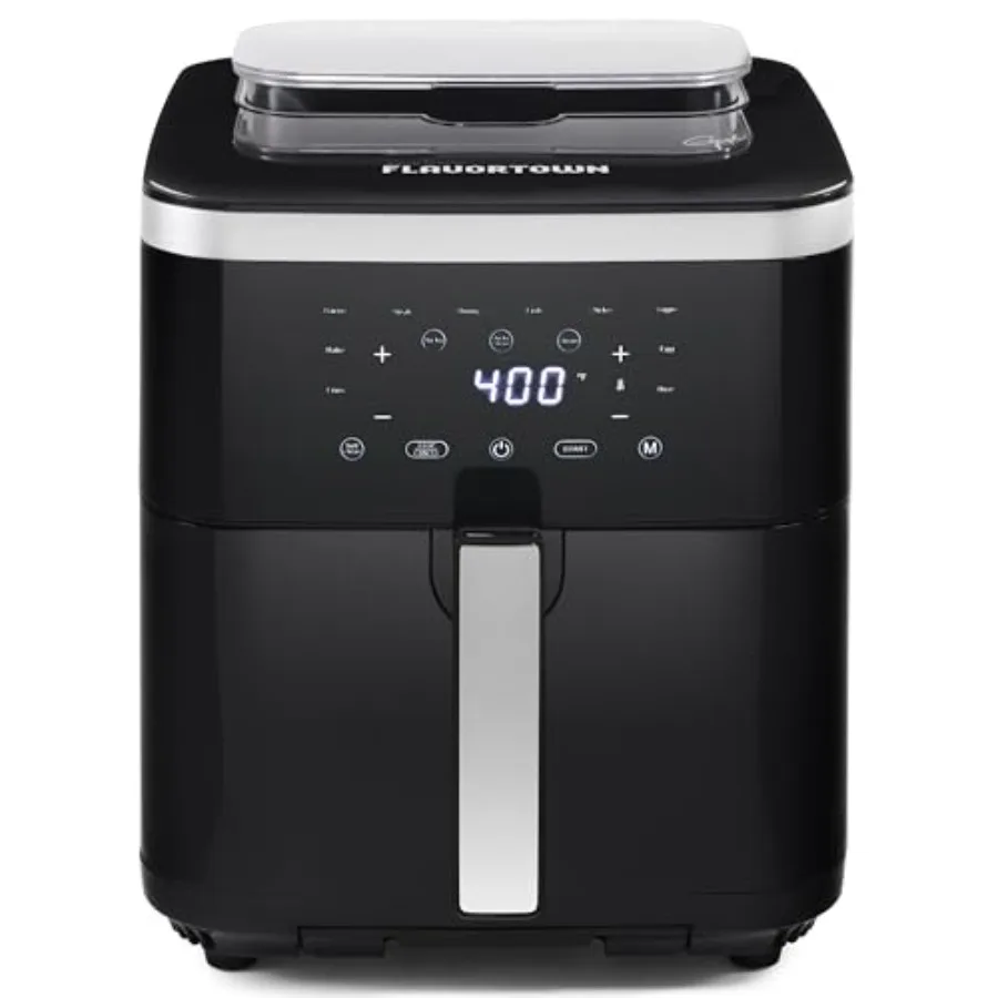 6.5 Quart Steam Air Fryer with Moisture Lock Technology Programmable Steamer and Air Fryer Combination Temperature Control 10-P
6.5 Quart Steam Air Fryer with Moisture Lock Technology Programmable Steamer and Air Fryer Combination Temperature Control 10-P