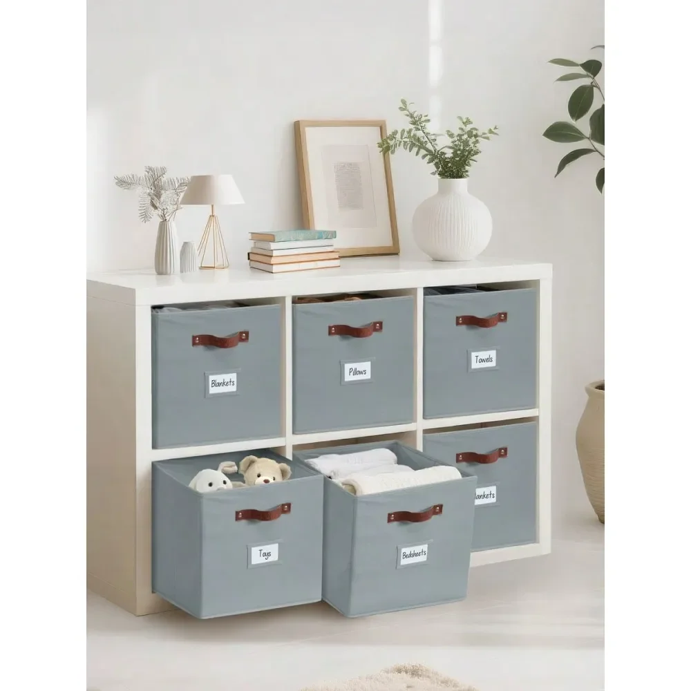 4 6pcs Foldable Cube Storage Bin, Clothes Orgainzer,Labeled Storage Cub,Es Toy Storage Box, Shelves Baskets For Kallax Linen Cl
4 6pcs Foldable Cube Storage Bin, Clothes Orgainzer,Labeled Storage Cub,Es Toy Storage Box, Shelves Baskets For Kallax Linen Cl