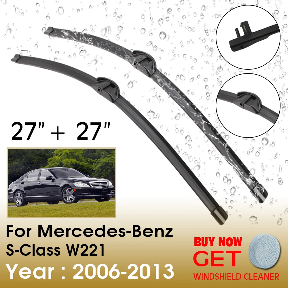 Car Wiper For Mercedes-Benz S-Class W221 27"+27" 2006-2013 Front Window Washer Windscreen Windshield Wipers Blades Accessories
Car Wiper For Mercedes-Benz S-Class W221 27"+27" 2006-2013 Front Window Washer Windscreen Windshield Wipers Blades Accessories