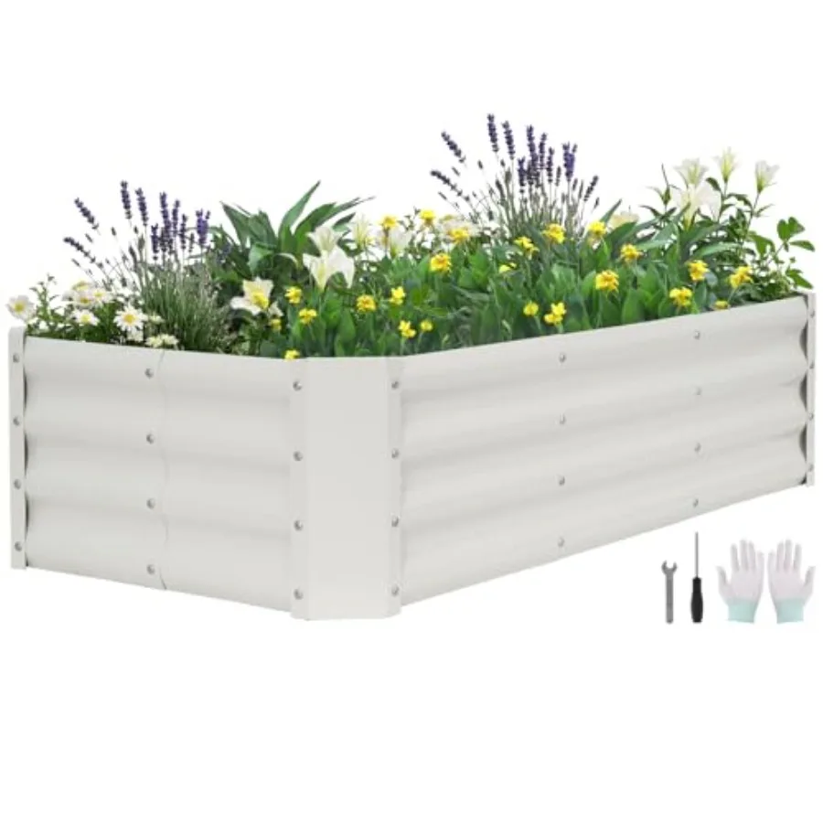 Gaanized Raised Garden Bed - 4x2x1ft Metal Garden Planter Box Outdoor Steel Raised Bed Kit with Bracing Rods, Gloves for Garden
Gaanized Raised Garden Bed - 4x2x1ft Metal Garden Planter Box Outdoor Steel Raised Bed Kit with Bracing Rods, Gloves for Garden