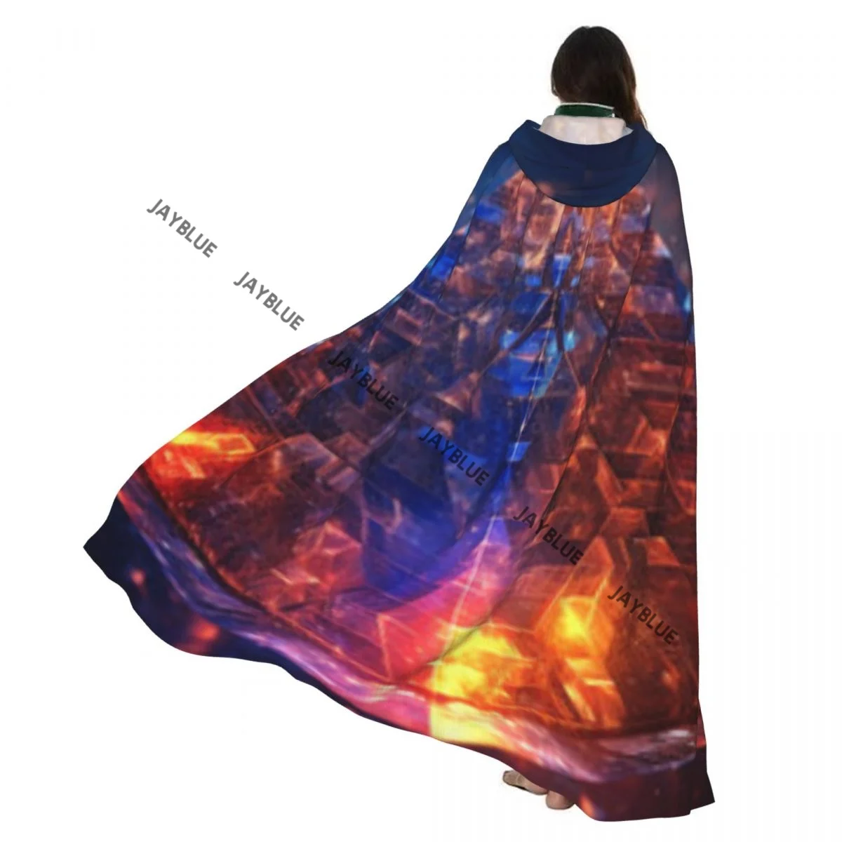 Плащ с капюшоном Cosmic Stardust, полиэстер, унисекс, накидка ведьмы, аксессуар для костюма 
Плащ с капюшоном Cosmic Stardust, полиэстер, унисекс, накидка ведьмы, аксессуар для костюма