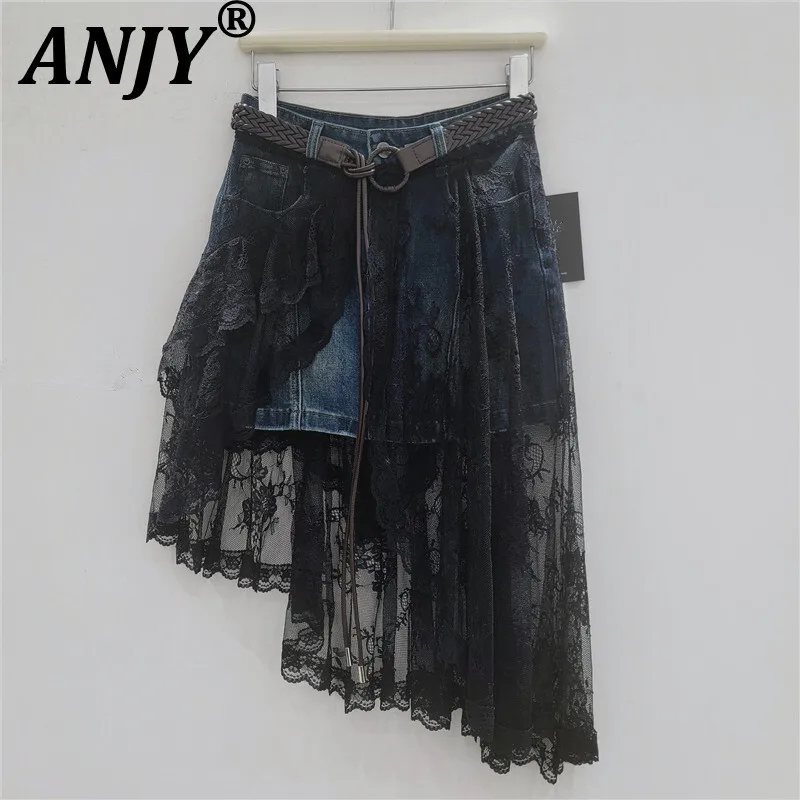 ANJY Summer New Women Niche Design Versatile High Waist Hot Girl Skirt Slimming A-line Stylish Patchwork Irregular Skirts A10432
ANJY Summer New Women Niche Design Versatile High Waist Hot Girl Skirt Slimming A-line Stylish Patchwork Irregular Skirts A10432