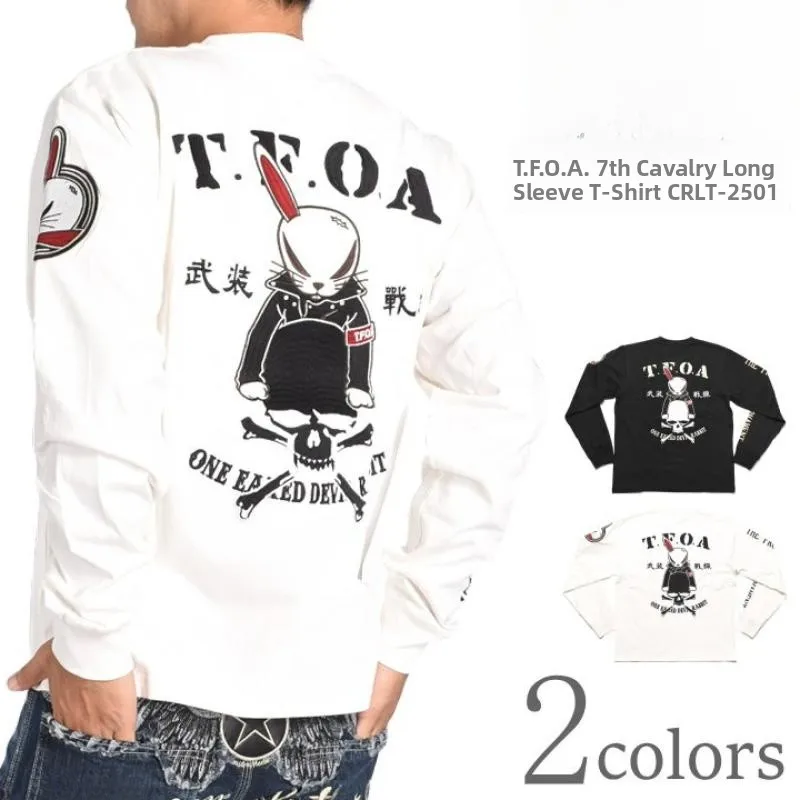 VASON Armed Front TFOA Collaboration 7th Anniversary Long Sleeve T-Shirt Embroidered Rabbit Devil Cotton Youth Casual Top
VASON Armed Front TFOA Collaboration 7th Anniversary Long Sleeve T-Shirt Embroidered Rabbit Devil Cotton Youth Casual Top