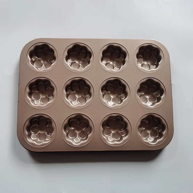 Gold 2-Connected Four-Petal Non-Sti Cake Baking Tray DIY Western Pastries Sponge Madeleine Bread Carbon Steel Baking Mold
Gold 2-Connected Four-Petal Non-Sti Cake Baking Tray DIY Western Pastries Sponge Madeleine Bread Carbon Steel Baking Mold