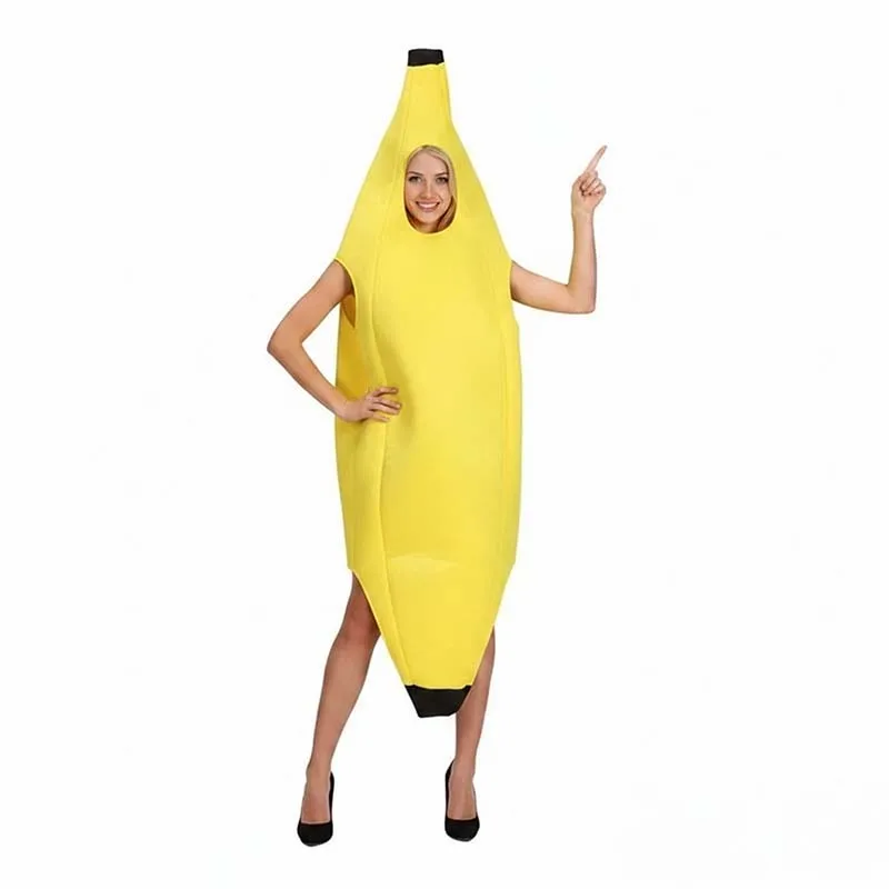 Unisex Adult Novelty Banana Costume Funny Fruit Fancy Dress Halloween Carnival Party Stage Performance Cosplay Outfits
Unisex Adult Novelty Banana Costume Funny Fruit Fancy Dress Halloween Carnival Party Stage Performance Cosplay Outfits
