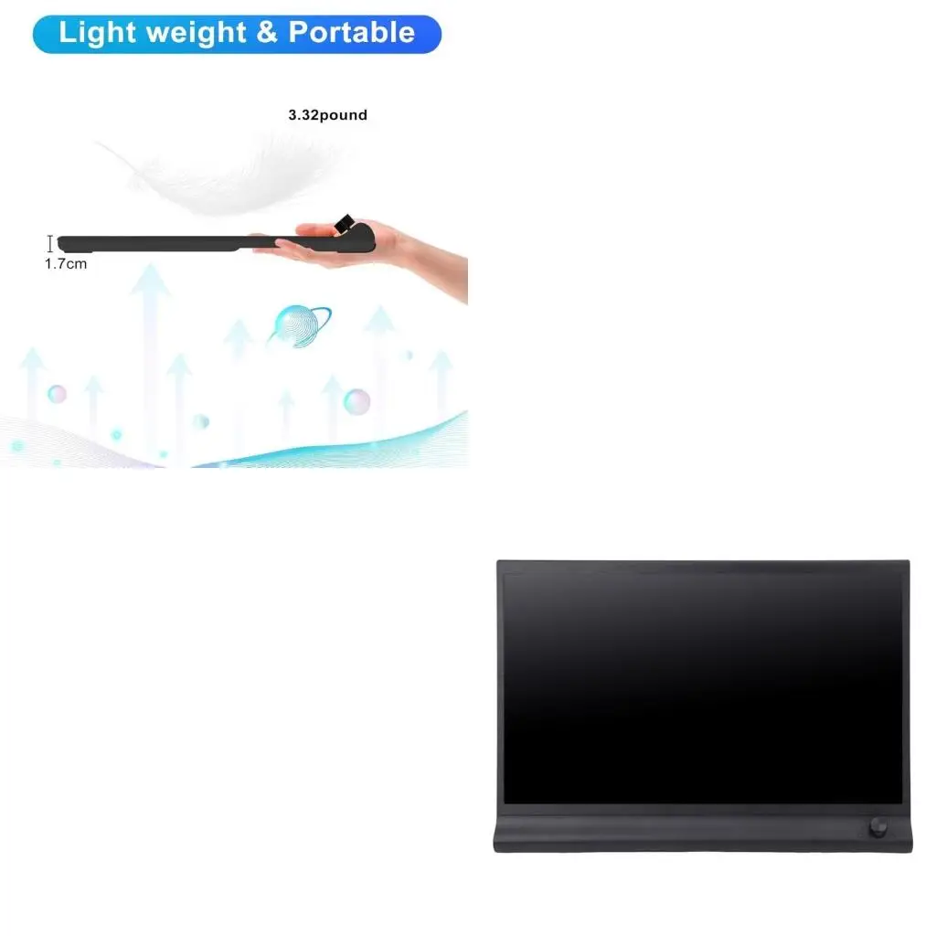 15.6inch Laptop Monitor Extender 1080P Double Laptop Screen Extender Type C Plug
15.6inch Laptop Monitor Extender 1080P Double Laptop Screen Extender Type C Plug