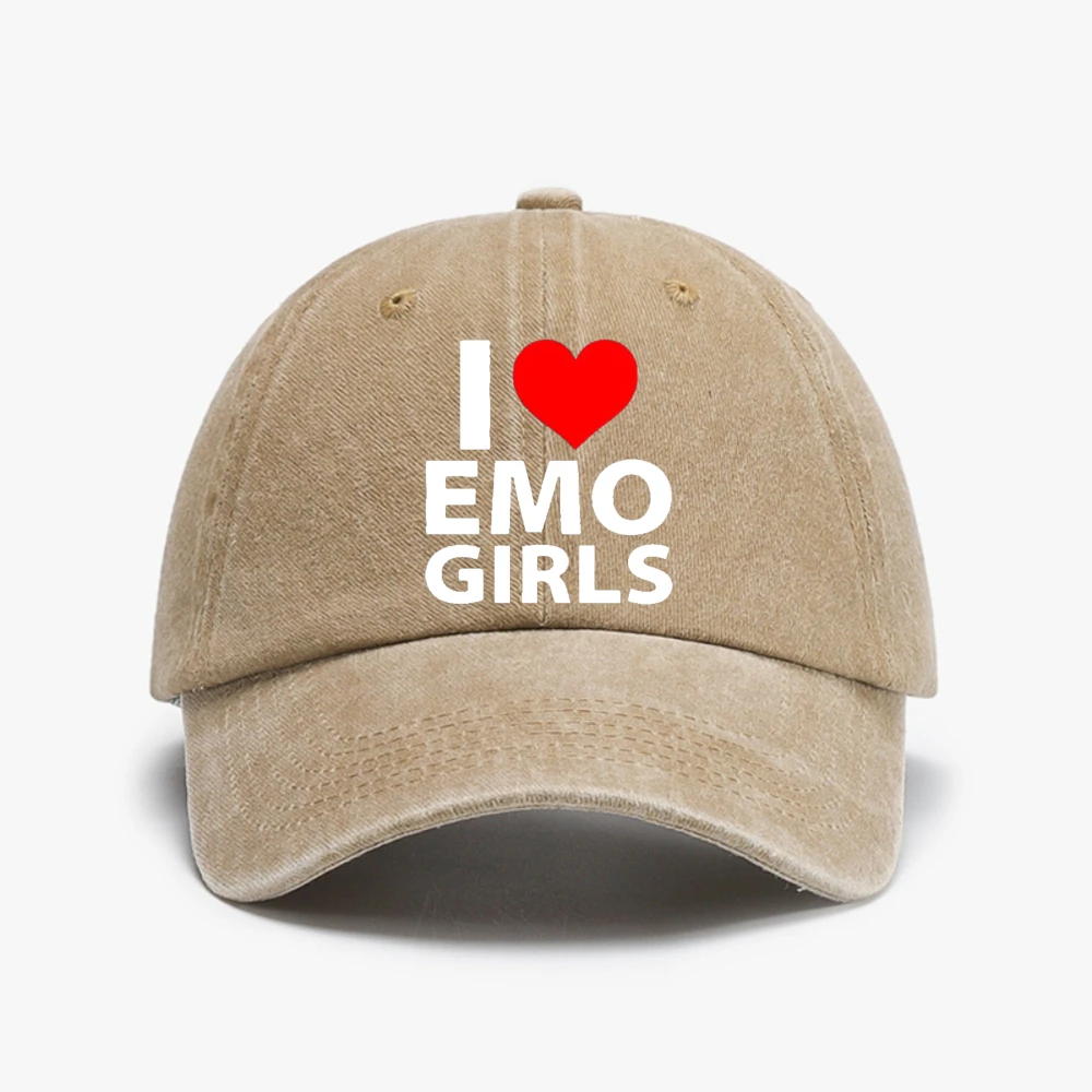 I Love Emo Girls Soft Top Washed denim hats Summer Style Graphic Streetwear pop Baseball Cap casual sports sun hat
I Love Emo Girls Soft Top Washed denim hats Summer Style Graphic Streetwear pop Baseball Cap casual sports sun hat