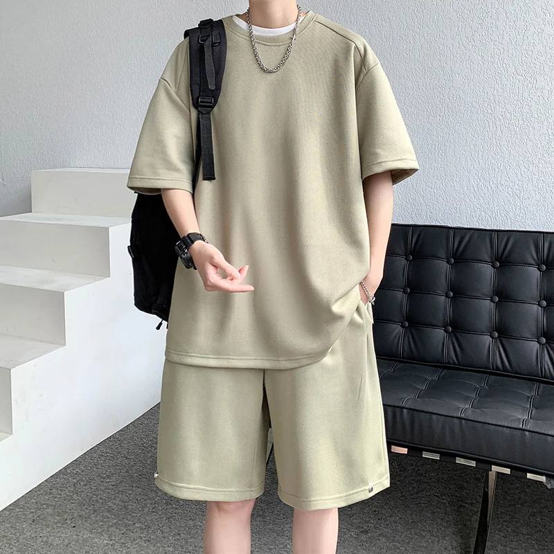 American Sle Heavyweight T-irt And orts Set for Men Summer Youth Casual Sportswear Loose Fit Two-Piece Ensemble
American Sle Heavyweight T-irt And orts Set for Men Summer Youth Casual Sportswear Loose Fit Two-Piece Ensemble