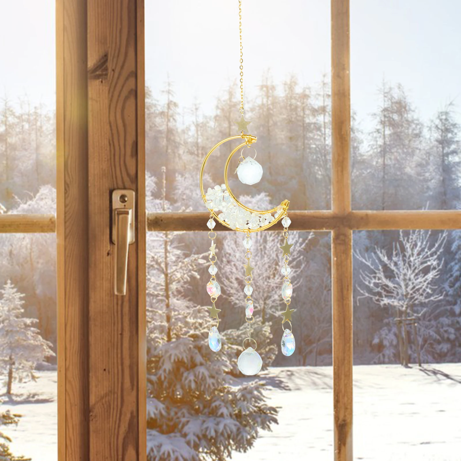 Moon Hourglass Pendant Window Suncatcher Decorations Hanging Home Suncatchers for Windows Outdoor Wall Delicate Garden
Moon Hourglass Pendant Window Suncatcher Decorations Hanging Home Suncatchers for Windows Outdoor Wall Delicate Garden
