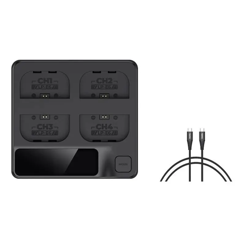 AED6-Зарядное устройство для аккумулятора Canon LP-E6, быстрое зарядное устройство с 4 слотами, обнаружение мощности в реальном времени для Canon EOS 5D Mark II R5 R6 R7
AED6-Зарядное устройство для аккумулятора Canon LP-E6, быстрое зарядное устройство с 4 слотами, обнаружение мощности в реальном времени для Canon EOS 5D Mark II R5 R6 R7