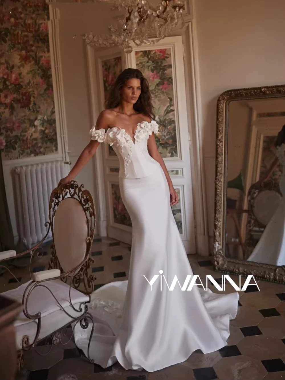 New Structured Corset Pearls Wedding Dress Satin Mermaid Off Shoulder Bridal Gown Customized Elegant Lace-Up Dresses For Bride
New Structured Corset Pearls Wedding Dress Satin Mermaid Off Shoulder Bridal Gown Customized Elegant Lace-Up Dresses For Bride