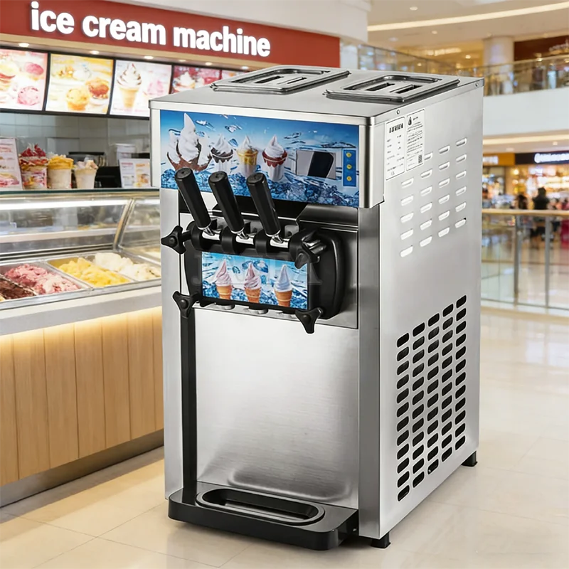High Output Table Top Ice Cream Maker 18L/H Commercial Fried Ice Cream Making Machine Soft Ice Cream Roll Machine
High Output Table Top Ice Cream Maker 18L/H Commercial Fried Ice Cream Making Machine Soft Ice Cream Roll Machine