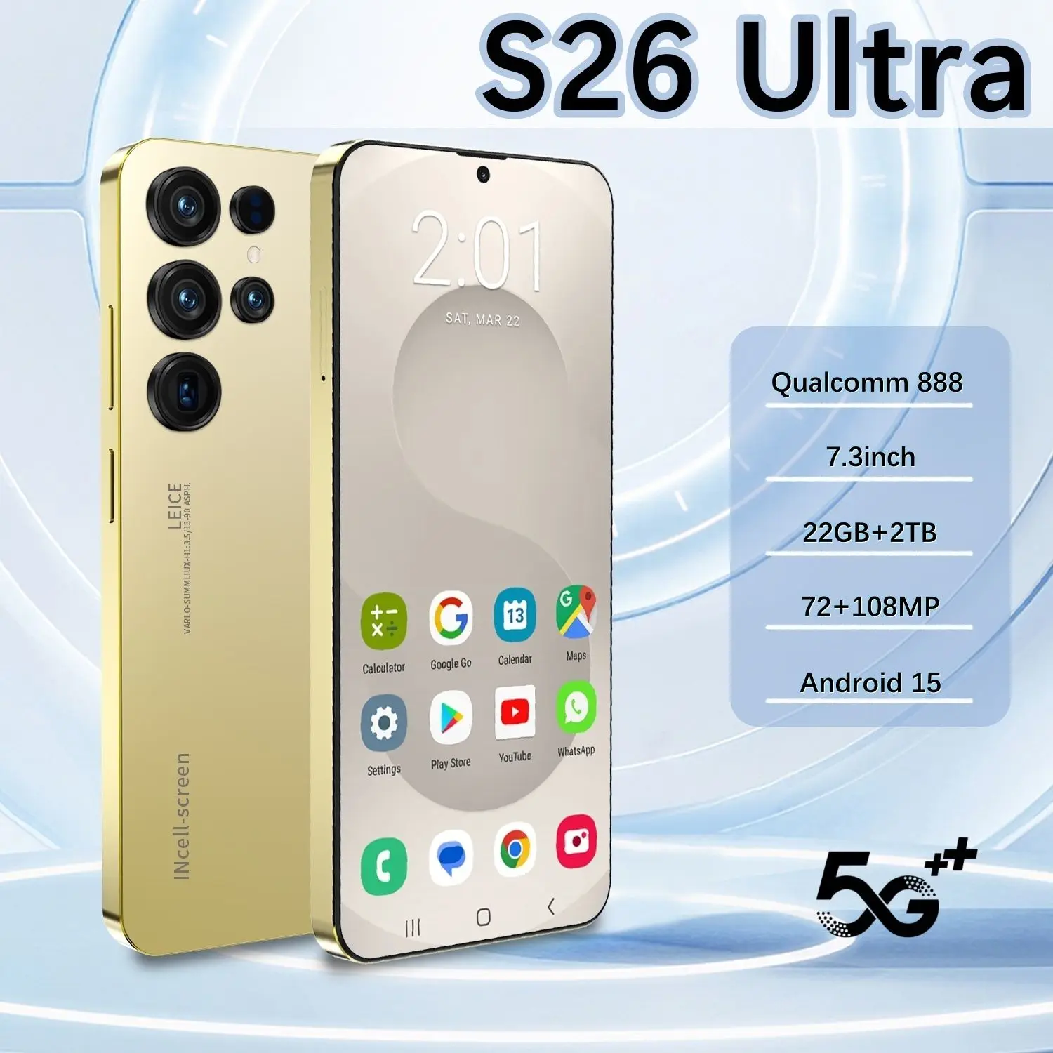 HOT 2025 new S26 Ultra original intelligent 5G dual card dual standby Android 14 system global version phones 8000mAh battery
HOT 2025 new S26 Ultra original intelligent 5G dual card dual standby Android 14 system global version phones 8000mAh battery