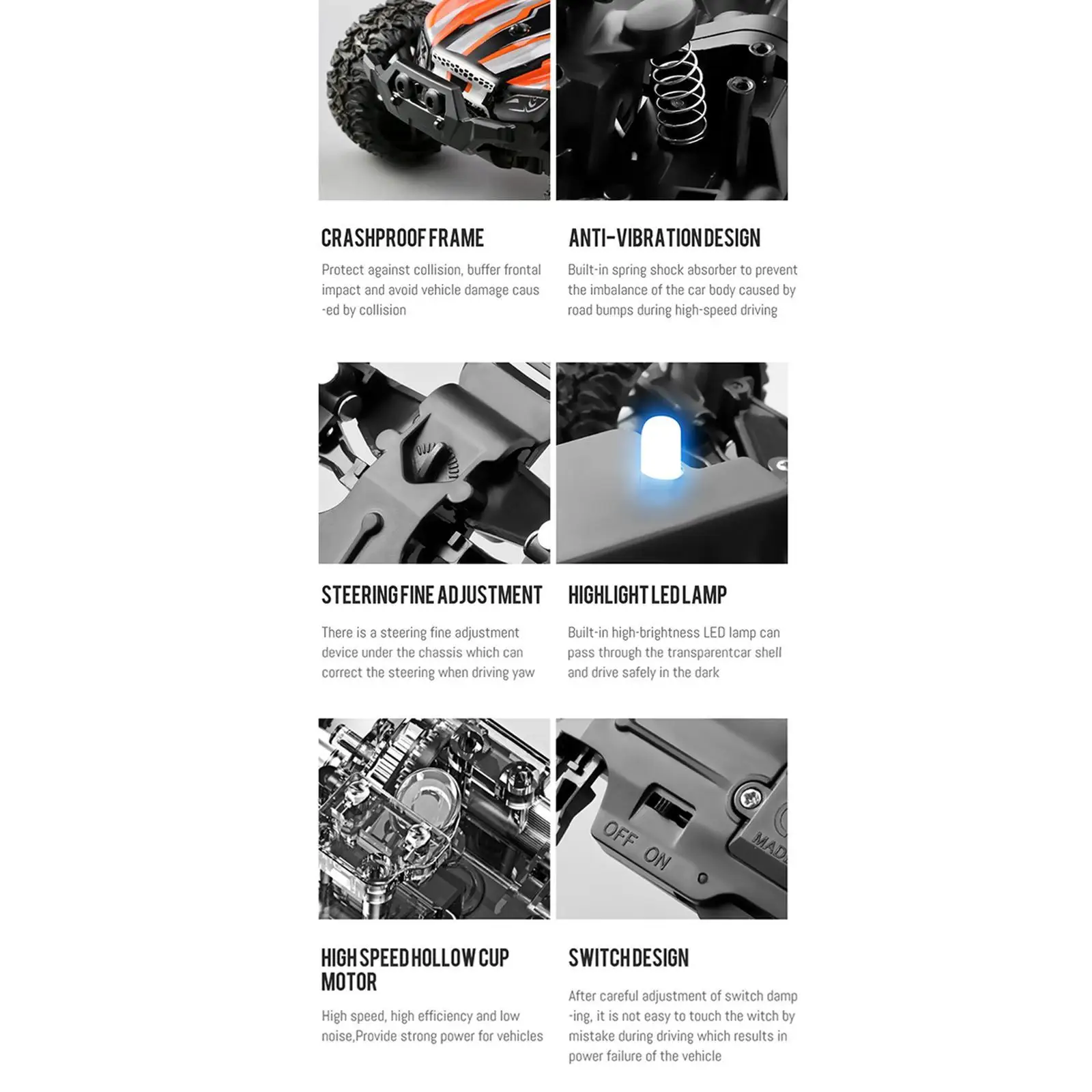 1:32 Scale High Speed RC Car Off-Road Racing Electric Car Kids Toy
1:32 Scale High Speed RC Car Off-Road Racing Electric Car Kids Toy