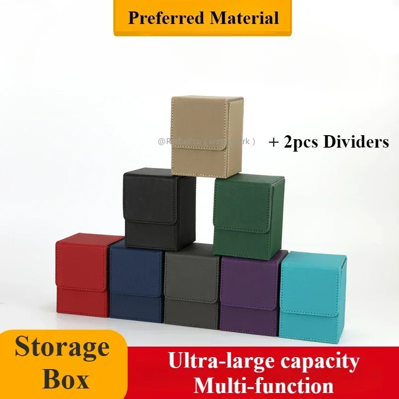 Card Deck Box Large Size for 100+ Sleeved Cards with 2 Dividers Trading Commander Premium Leather Card Case with Mtg Card Deck
Card Deck Box Large Size for 100+ Sleeved Cards with 2 Dividers Trading Commander Premium Leather Card Case with Mtg Card Deck