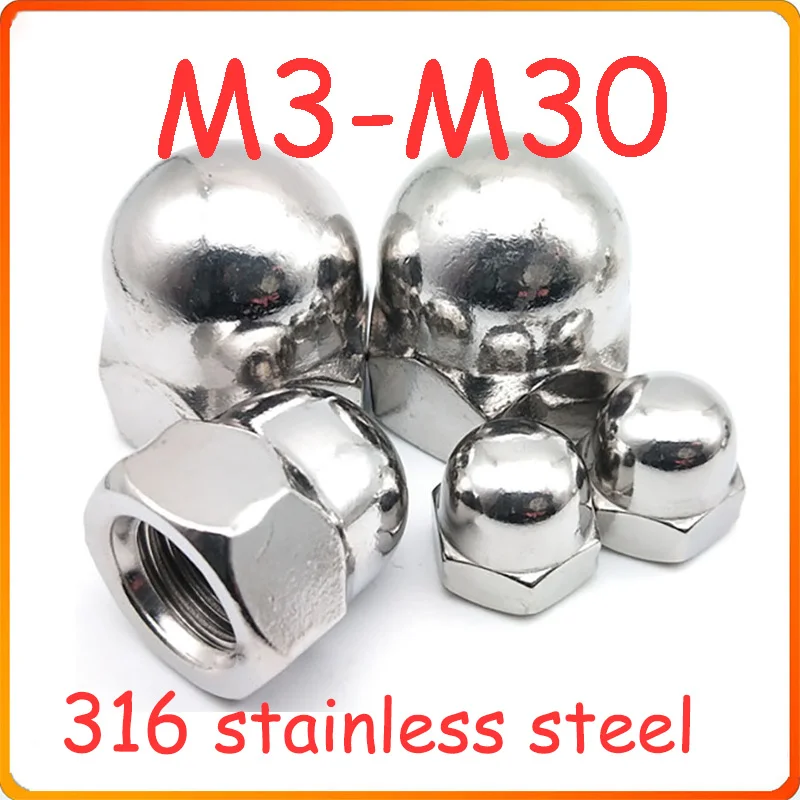 M3 M4 M5 M6 M8 M10 M12 M14 M16 M18 M20 M22 M24 M27 M30 316 Крышка гайки из нержавеющей стали
M3 M4 M5 M6 M8 M10 M12 M14 M16 M18 M20 M22 M24 M27 M30 316 Крышка гайки из нержавеющей стали