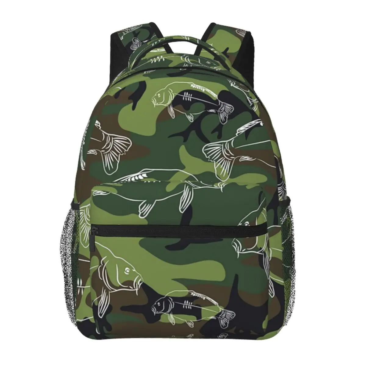 Carp Camouflage Backpack Student BookBag Kids School Bag Computer Shoulder Bags for Men Women
Carp Camouflage Backpack Student BookBag Kids School Bag Computer Shoulder Bags for Men Women