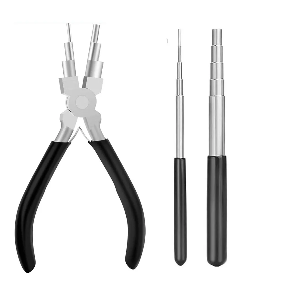 3pcs Wire Wrapping Tools for Jewelry Making, Stainless Steel 1.5mm-10mm Wire Looping Winding Rod Twisted Copper Wire Tooll
3pcs Wire Wrapping Tools for Jewelry Making, Stainless Steel 1.5mm-10mm Wire Looping Winding Rod Twisted Copper Wire Tooll