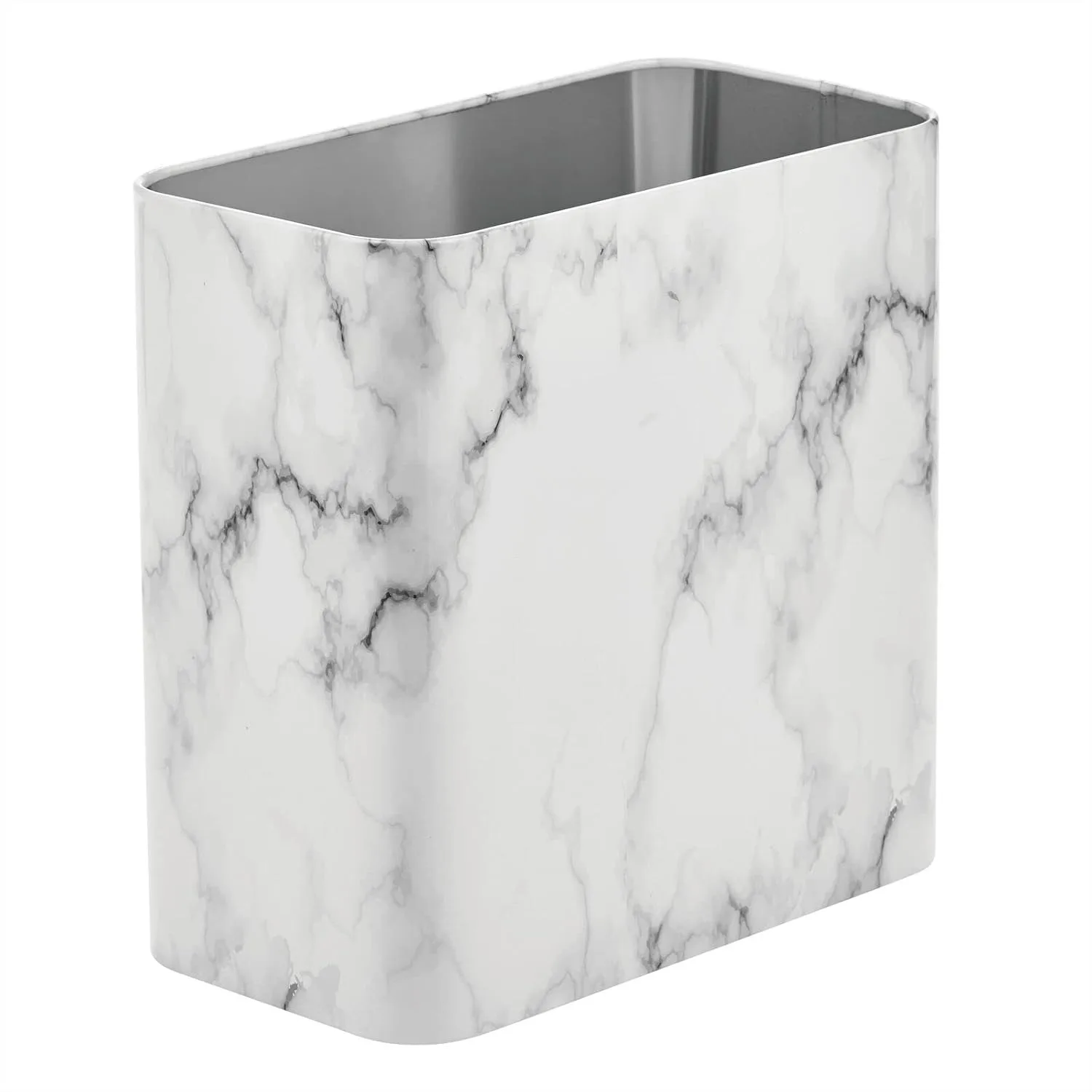 Metal Wastepaper Bin Compact Rectangular Bathroom Rubbish Basket for Home Office with Marble Finish
Metal Wastepaper Bin Compact Rectangular Bathroom Rubbish Basket for Home Office with Marble Finish
