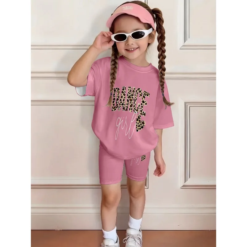 Leopard Print Casual 2-piece Pink T-shirt and Shorts Suitable for Birthday Gift Casual Set, Comfortable and Breathable
Leopard Print Casual 2-piece Pink T-shirt and Shorts Suitable for Birthday Gift Casual Set, Comfortable and Breathable