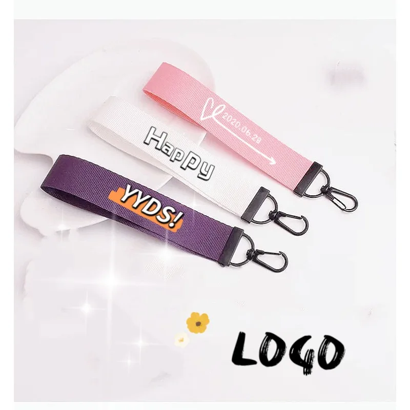 Customized LOGO Keychain Wrist Strap Motorcycle Webbing Keyring Personalized Key Chains Pendant Accessory Ribbon Short Lanyard
Customized LOGO Keychain Wrist Strap Motorcycle Webbing Keyring Personalized Key Chains Pendant Accessory Ribbon Short Lanyard