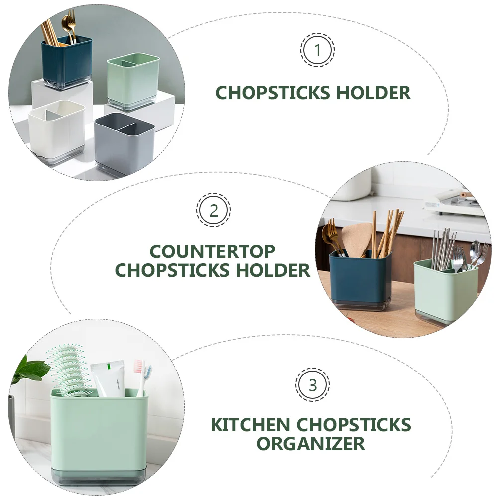1pc Practical PP Chopsticks Organizer With Two Compartments And Design For Kitchen Use
1pc Practical PP Chopsticks Organizer With Two Compartments And Design For Kitchen Use