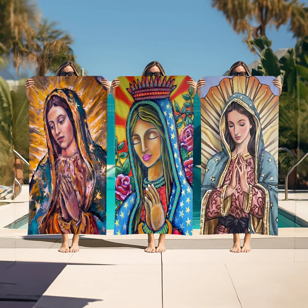 Virgin Mary Art Madame Guadalupe Canvas Painting Microfiber Beach Towel Absorbent Quick Dry Soft Yoga Swimming Resort
Virgin Mary Art Madame Guadalupe Canvas Painting Microfiber Beach Towel Absorbent Quick Dry Soft Yoga Swimming Resort